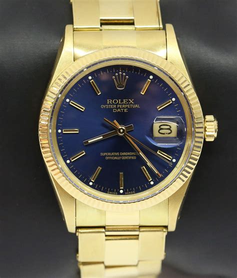 rolex oyster perpetual blue dial gold|rolex oyster perpetual watch price.